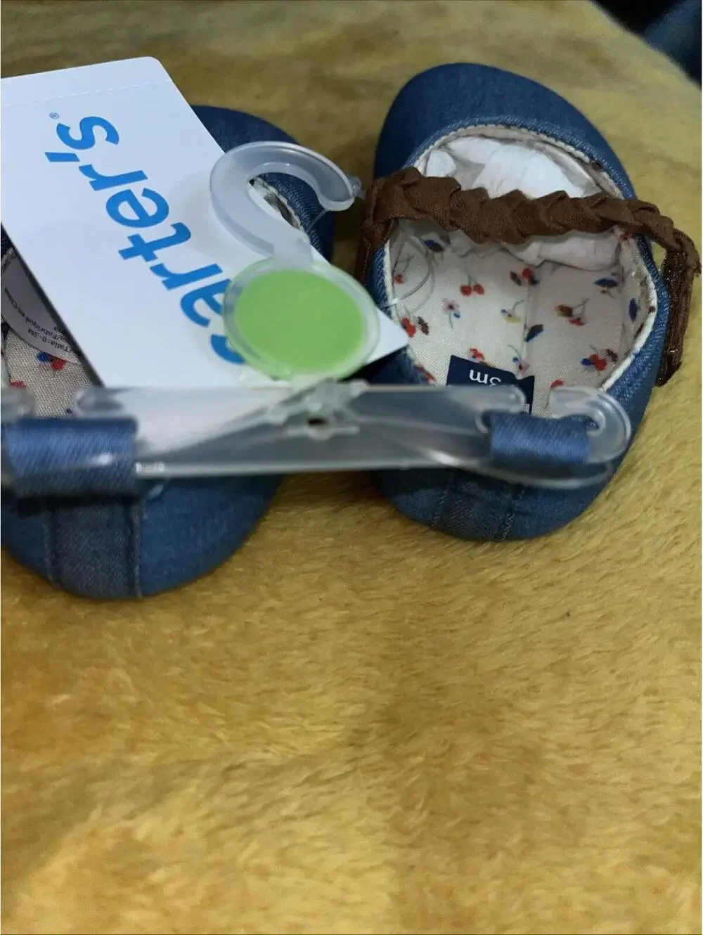 NWT Carter's Baby & Infant Boot for Girls Denim Size 0-3m